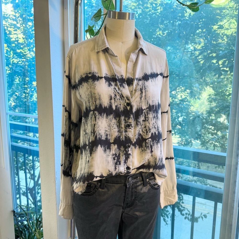 Cloth & Stone Tie-Dye Button Down | Anthropologie | Size S